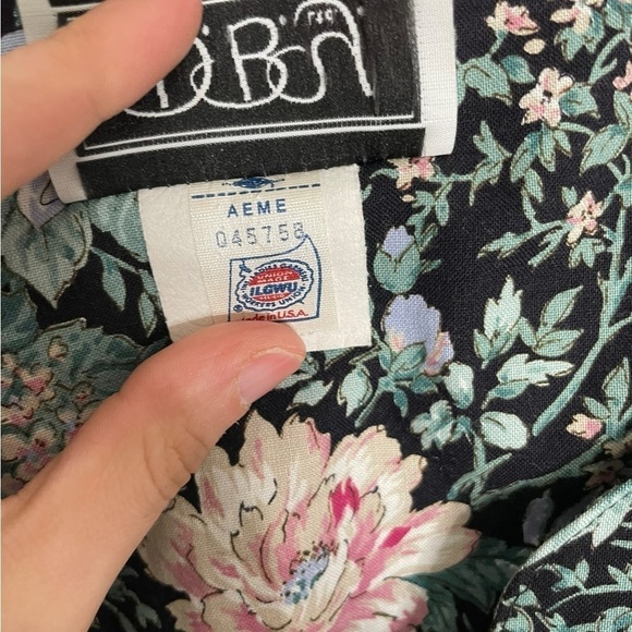 Vintage Floral Pearl Button Dress 9/10 - Picture 6 of 7